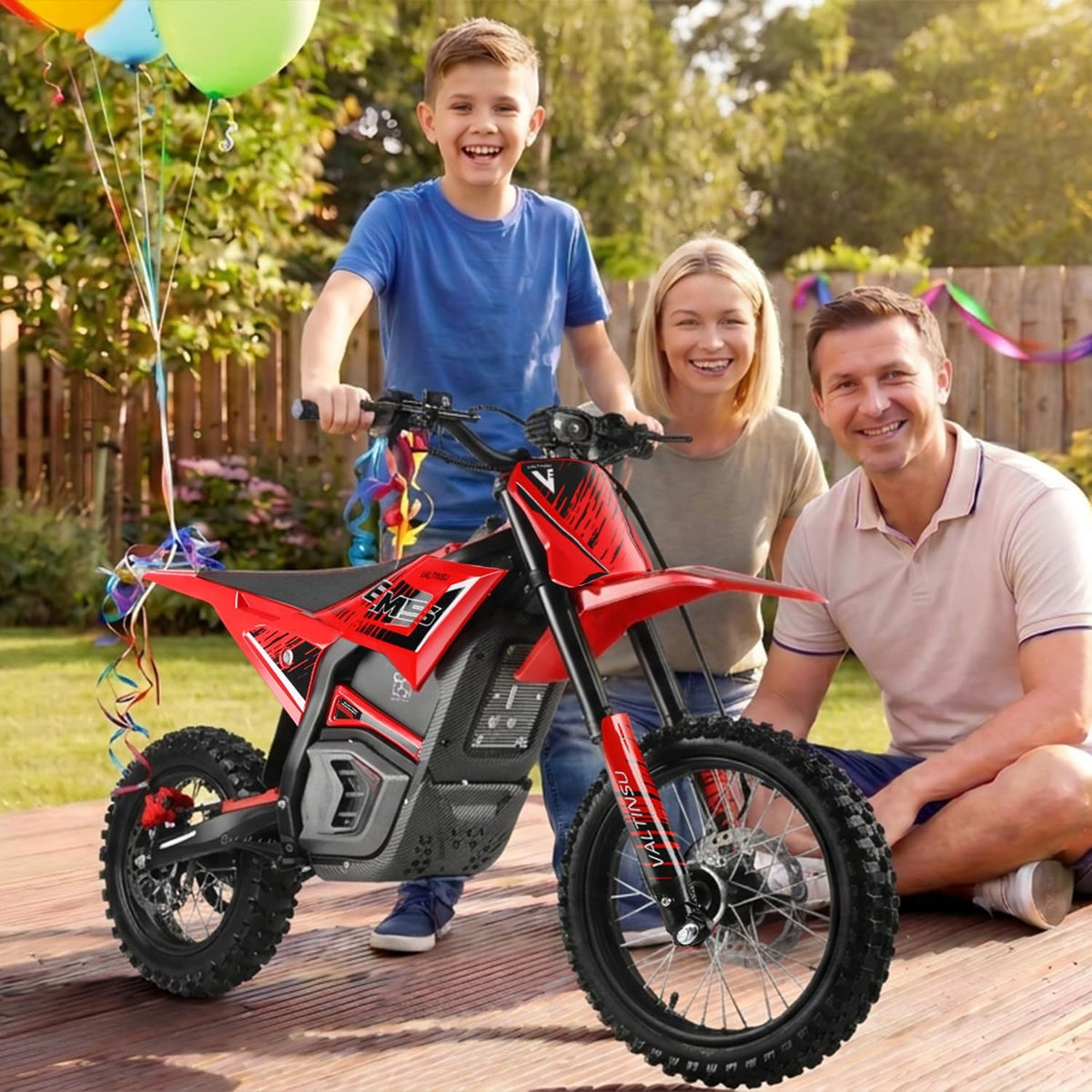 Electric Dirt Bike with Mid-Drive Motor 3840/5600W Peak,Electric Motorcycle 48V/60V 23.4Ah/27Ah Battery,Ul Certified Off-Road Motorcycle for Teens & Adults, Hydraulic Brakes & Dual Shock