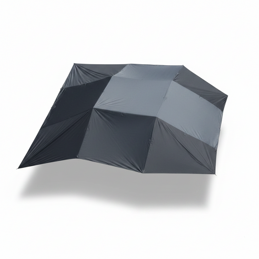 Car Awning Camping SUV Sun Shelter Waterproof Universal Tent Canopy Anti-Uv for Van Campervan Caravan Truck Vehicle (Black, 2X3M)