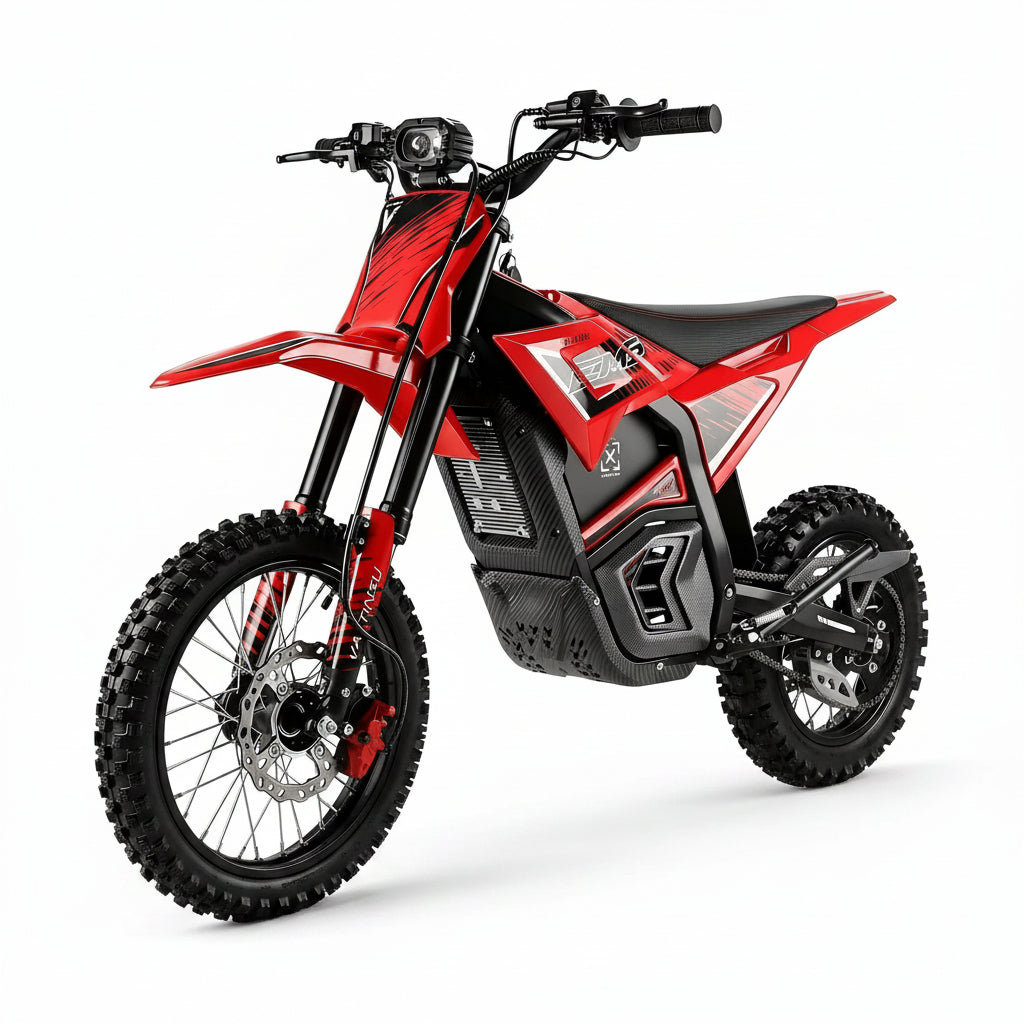 Electric Dirt Bike with Mid-Drive Motor 3840/5600W Peak,Electric Motorcycle 48V/60V 23.4Ah/27Ah Battery,Ul Certified Off-Road Motorcycle for Teens & Adults, Hydraulic Brakes & Dual Shock