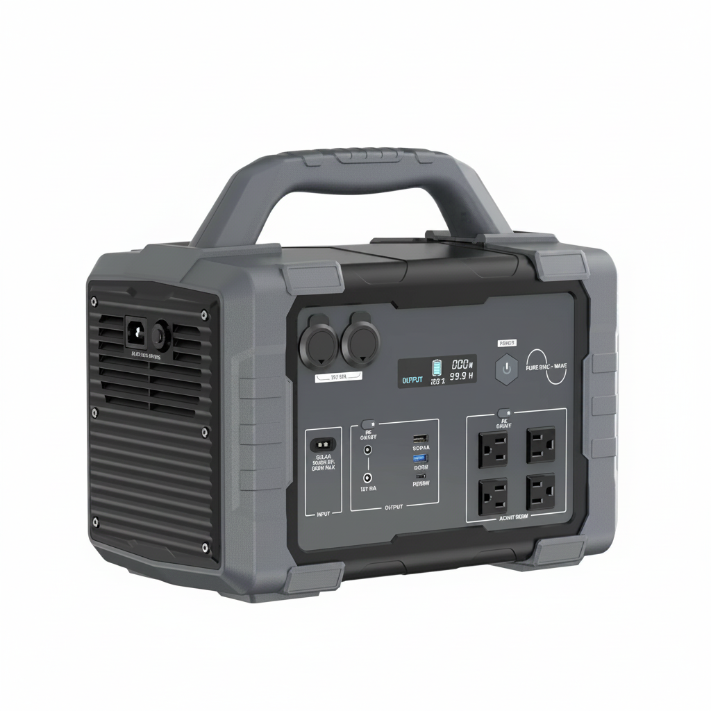 1800W Portable Solar Generator, 1024Wh Portable Power Station with 11 Outputs, Battery Generator for Home Emergency, Outdoor Camping, RV Trip, Blackout